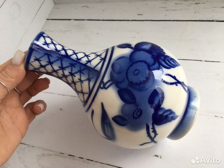 Кувшин Ваза Гжель Фарфор