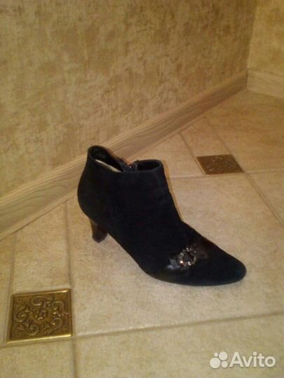 Ботильоны натур.замша