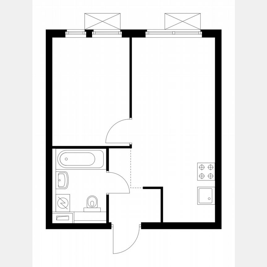 1-к. квартира, 31,7 м², 27/33 эт.