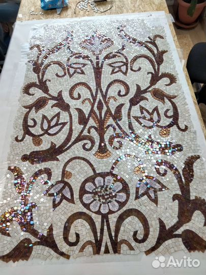 Изготовим панно из стеклянной мозаики, смальты