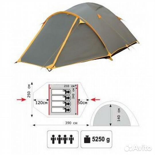 Палатка Tramp Lair 4 TRT-40