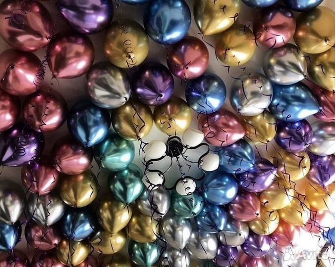 Воздушные шары Фонтаны с цифрами