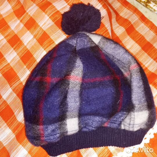 Детский берет, чистая шерсть, Шотландская