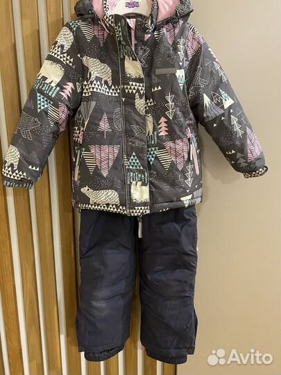 Зимний комбинезон для девочек. 104-110