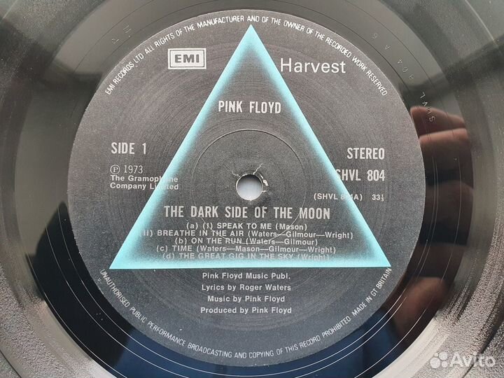 Винил Pink Floyd 1973 The Dark Side of the Moon UK