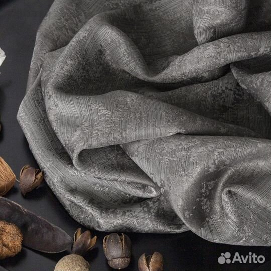 Шторы мрамор Зарина пепельно-коричневый