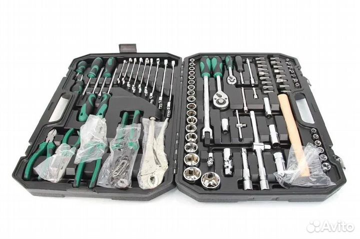 Инструменты 86 предметов с трещоткой и молотком