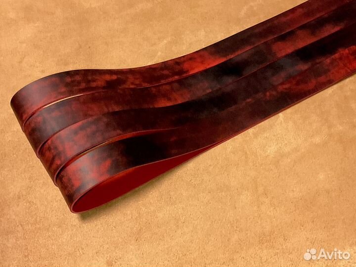 Ременные заготовки «лава» из коровьей кожи