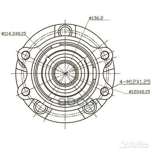 Ступица передняя Z89124R Zikmar