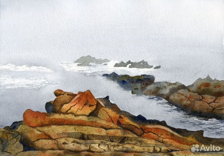 Картины акварелью, пейзажи