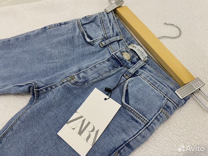 Джинсы-клёш для девочки zara kids