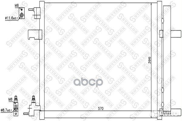 Радиатор кондиционера Opel Astra J 1.4i 09