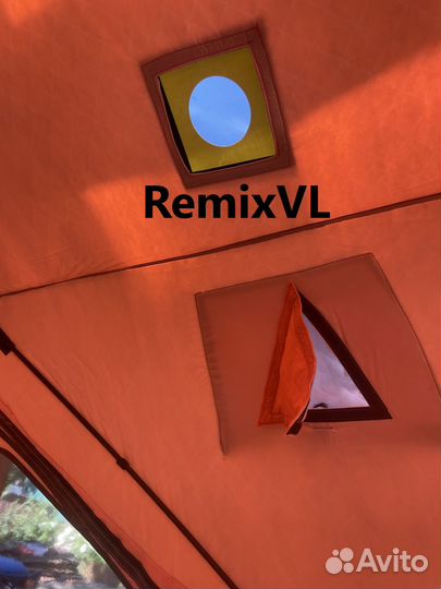 Видео Палатка зимняя куб вытяжка для трубы 240*240