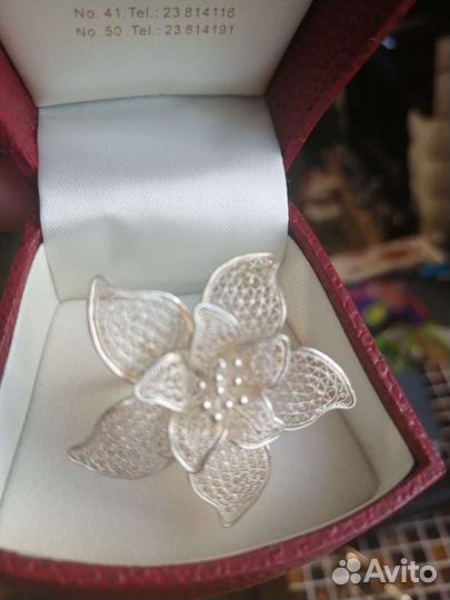 Серебряное кольцо ручной работы