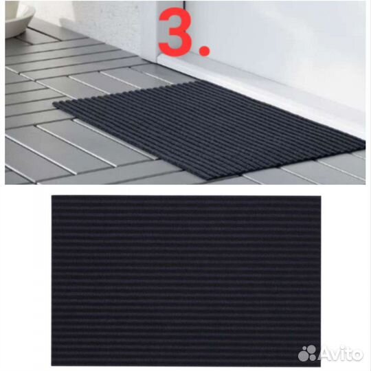 Новые шкуры и придверные коврики Икеа