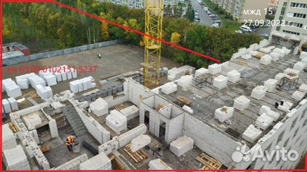 Ход строительства ЖК «Юж�ный бульвар» 3 квартал 2022
