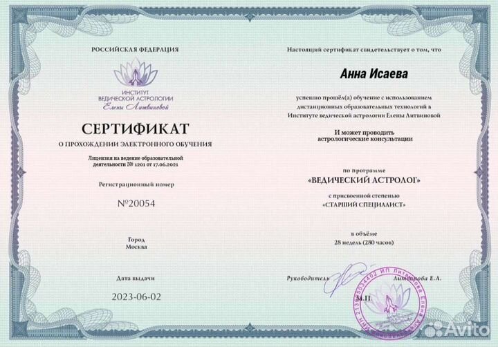 Астролог, Разбор Матрицы судьбы/Васту эксперт