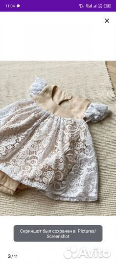 Платье для девочки 80 86