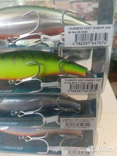 Воблеры Tsuribito Deep Shaker 120F, Deep Crank 90F