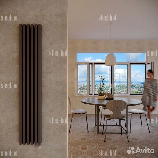 Вертикальный дизайнерский радиатор отопления завод