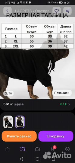 Куртка на флисе taopets и свитер petmax