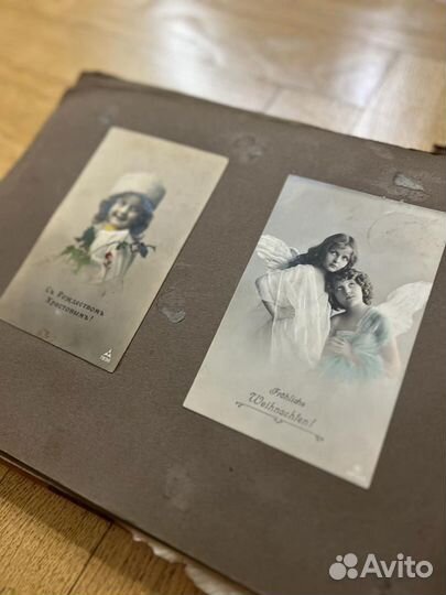 Дореволюционный альбом с открытками