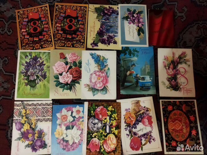 Открытки 8 марта 134 шт
