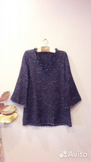 Темно-синяя туника от zara