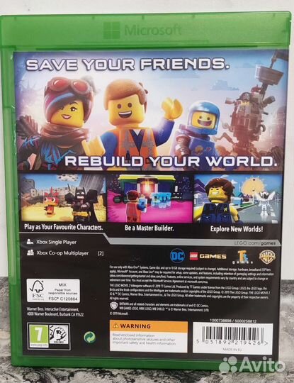 Игра Xbox One lego Movie 2