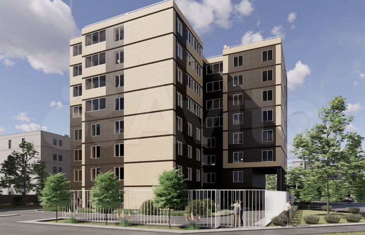 2-к. квартира, 68 м², 6/8 эт.