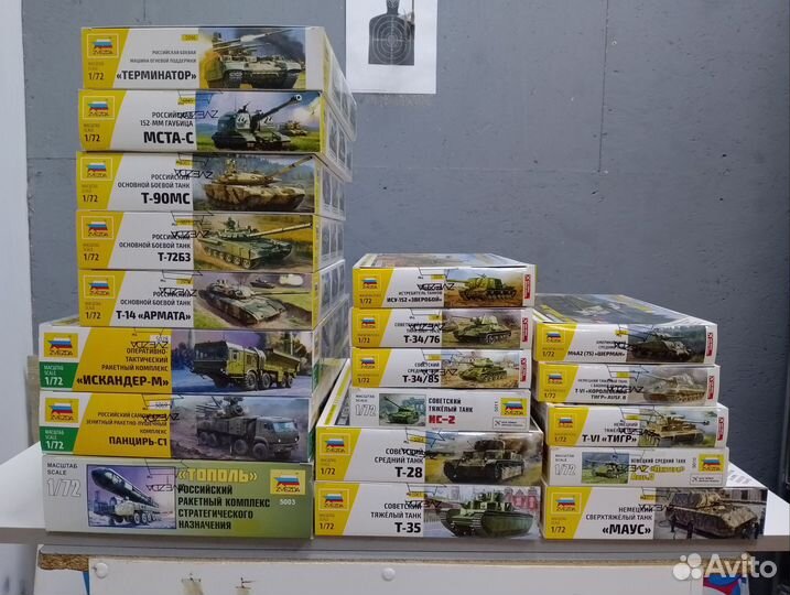 Сборные модели от Звёзды. Техника 1/72