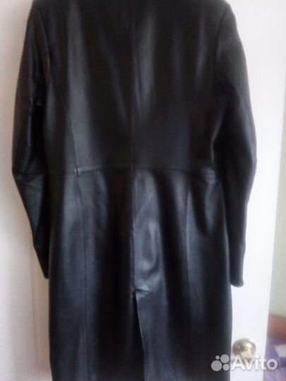 Кожаное пальто