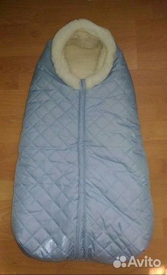 Теплый конверт на овчине