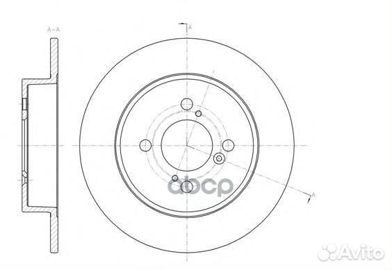 61483.00 диск тормозной задний Suzuki Swift 1