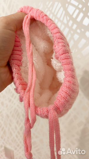 Шапка зимняя детская на рост 62-68 4-5 месяцев