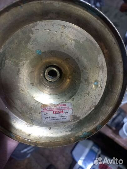 Старинный бронзовый подсвечник