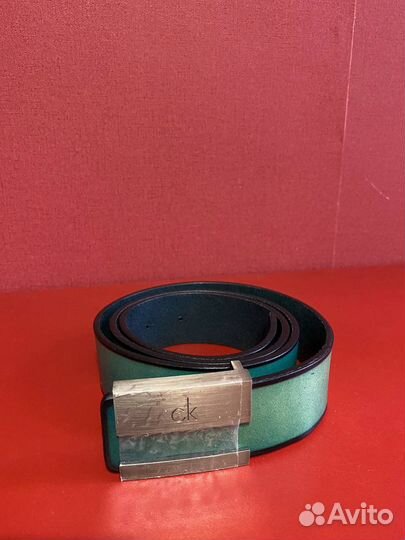 Мужской ремень calvin klein (кожа)