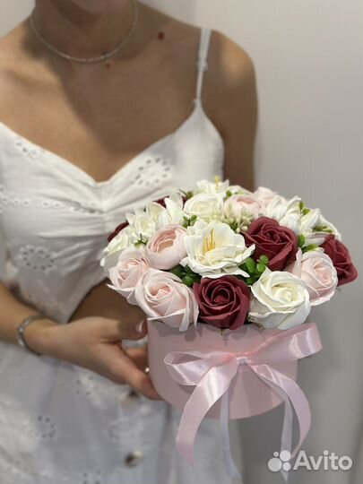 Букет из мыльных роз