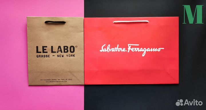 Брендовые пакеты (М) подарочные в ассортименте