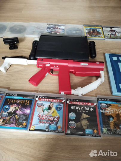 Игровая приставка ps3 super slim прошитая