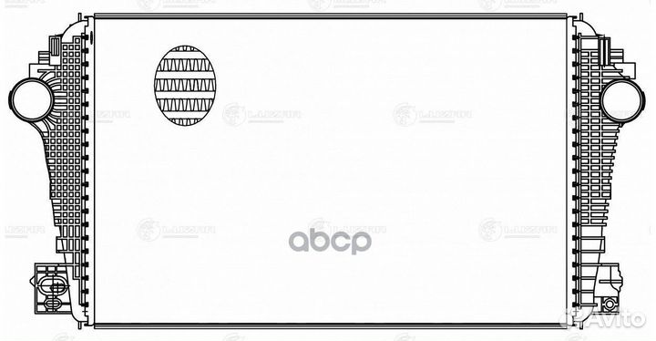 Интеркулер VW amarok 09- lric 182H luzar