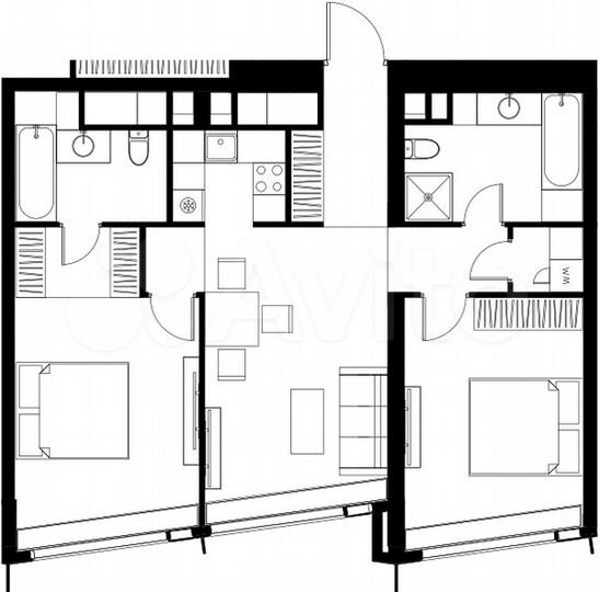 2-к. квартира, 78,3 м², 33/85 эт.
