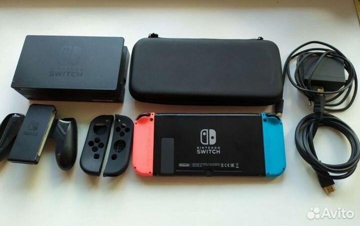 Чипованная Nintendo Switch 300Gb + 40Игр Чип HWFly