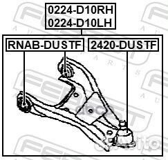 Рычаг нижний левый Renault Duster 10 0224D10LH