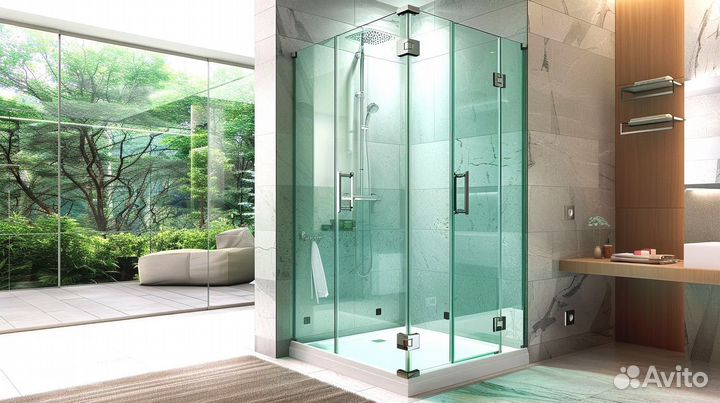 Душевая кабина из стекла