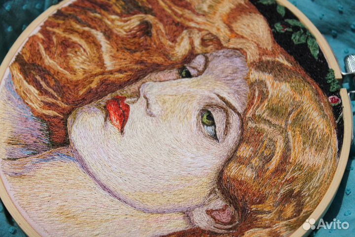 Панно Леди Лилит. Гладь