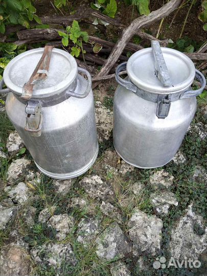 Алюминиевая фляга, бидон 40 л. бидон железный