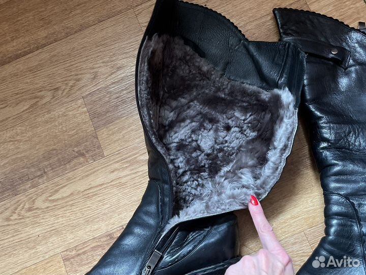 Зимние женские сапоги 38 натуральная кожа