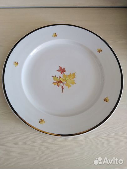 Новое сервировочное блюдо Кленовый лист Дулево35см