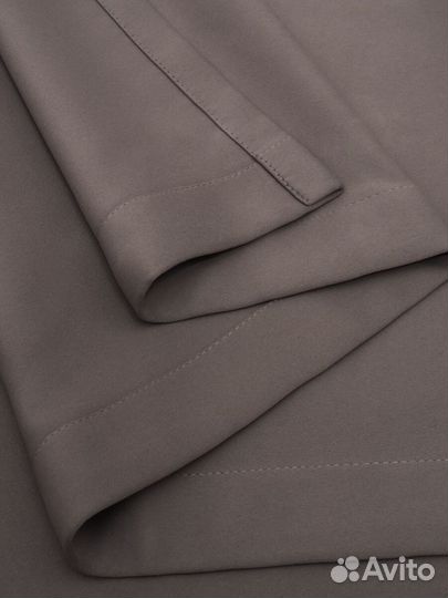 Шторы блэкаут дымчато-коричневый